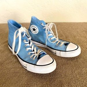 Converse All Star Blue Glitter Ladies 8.5